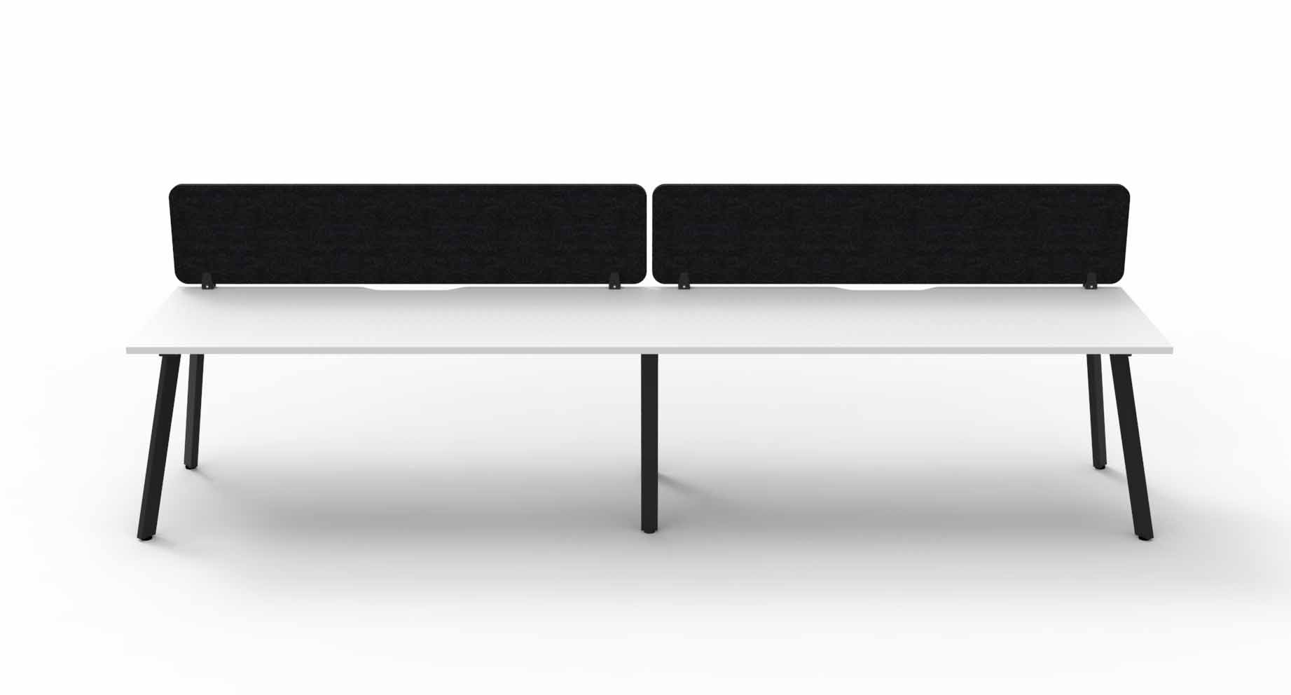 Eternity 2 Person Single Sided Workstation - with Eco Screen